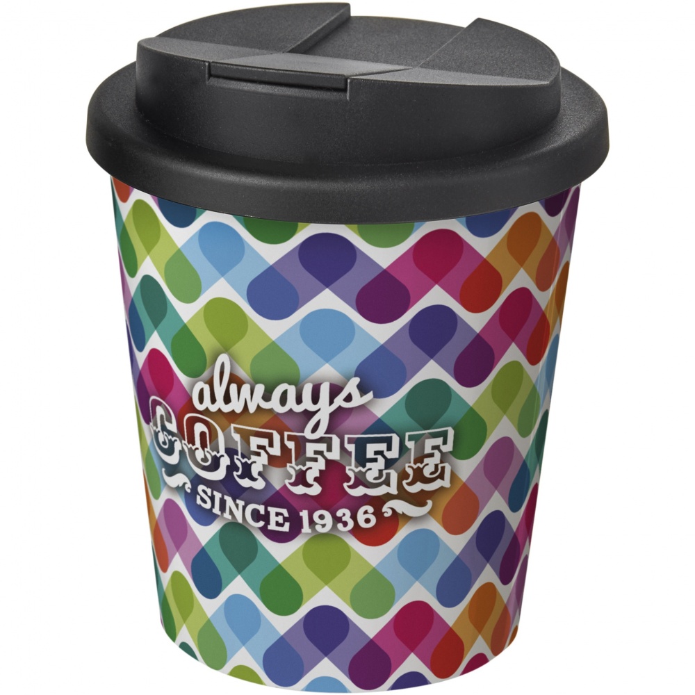 Logo trade promotional products image of: Brite-Americano® Espresso 250 ml tumbler with spill-proof lid